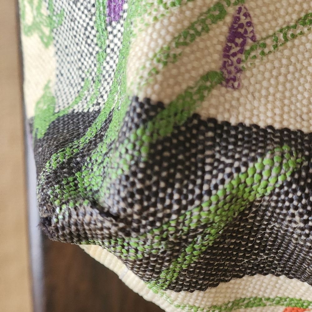 Burberry Multicolor Check Canvas Floral Carryall - Picture 9 of 9